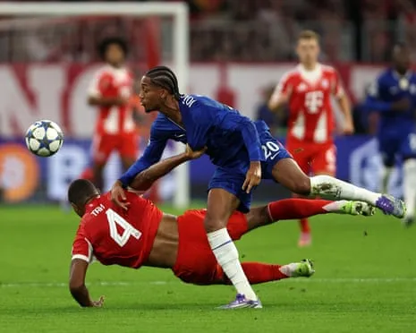 The Blues' boss rages when Bayern Munich defender Jonathan Tah escapes sending-off in Champions League setback